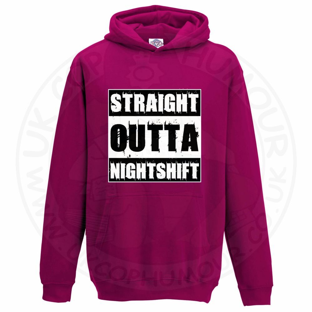 Kids Straight Outta Nightshift Hoodie - Image 9