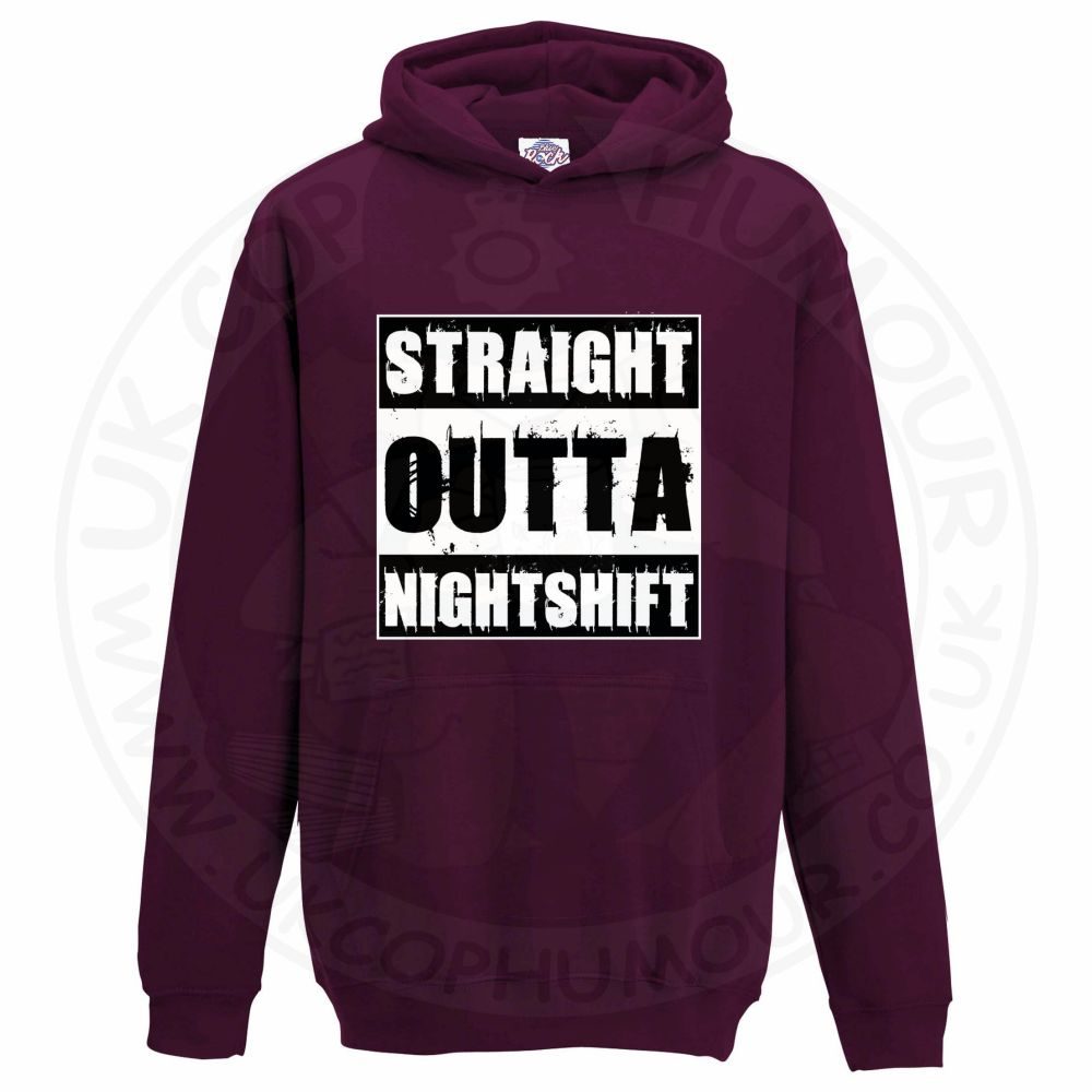 Kids Straight Outta Nightshift Hoodie - Image 7