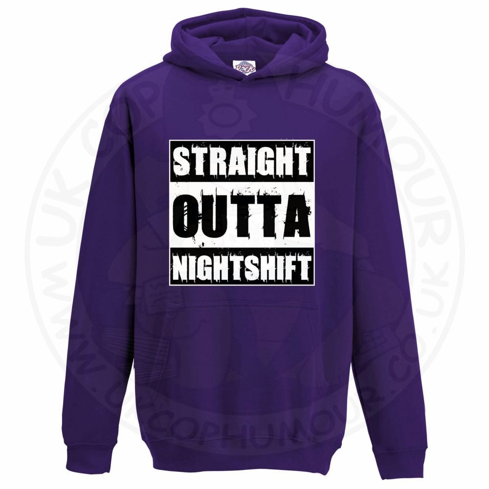 Kids Straight Outta Nightshift Hoodie - Image 4