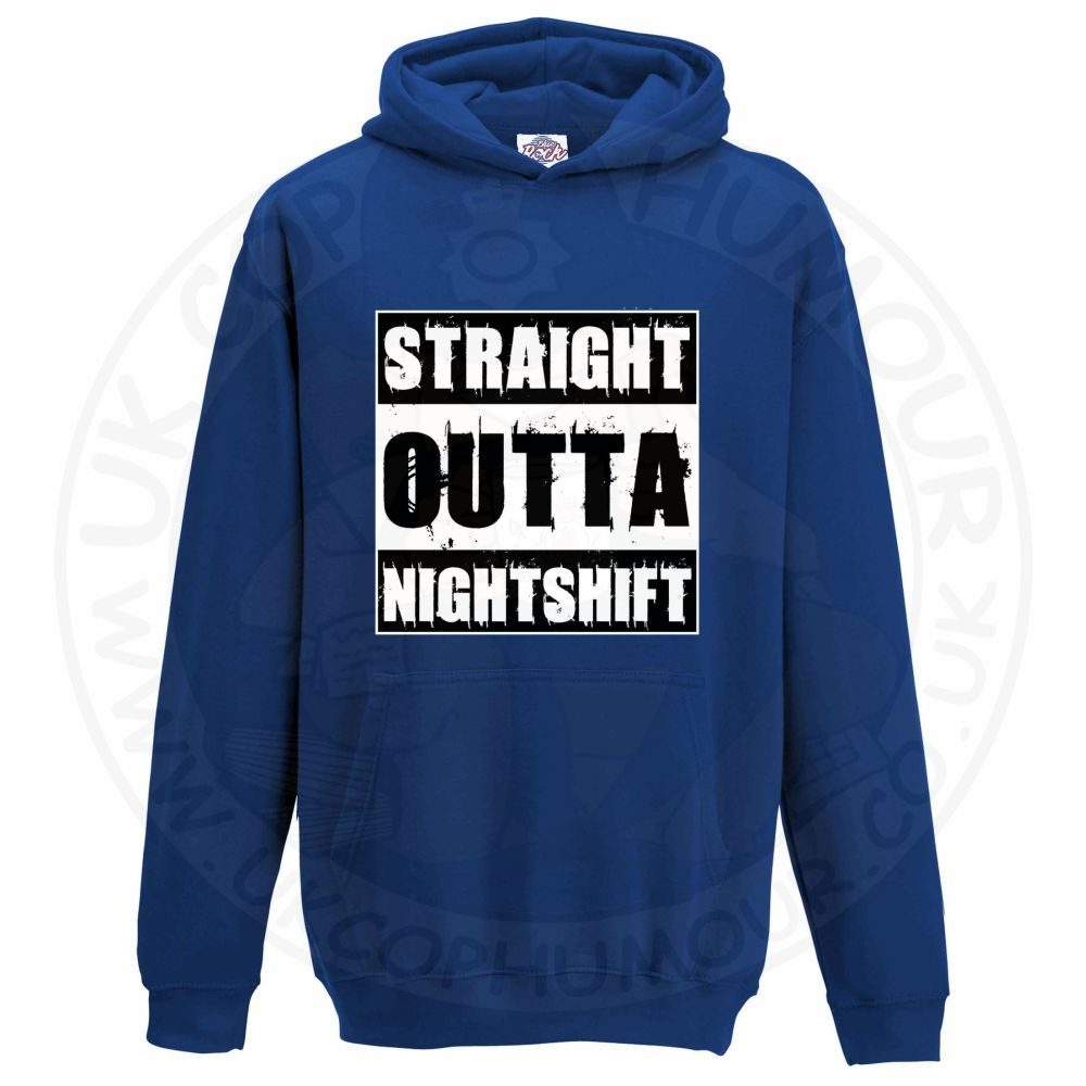 Kids Straight Outta Nightshift Hoodie - Image 3