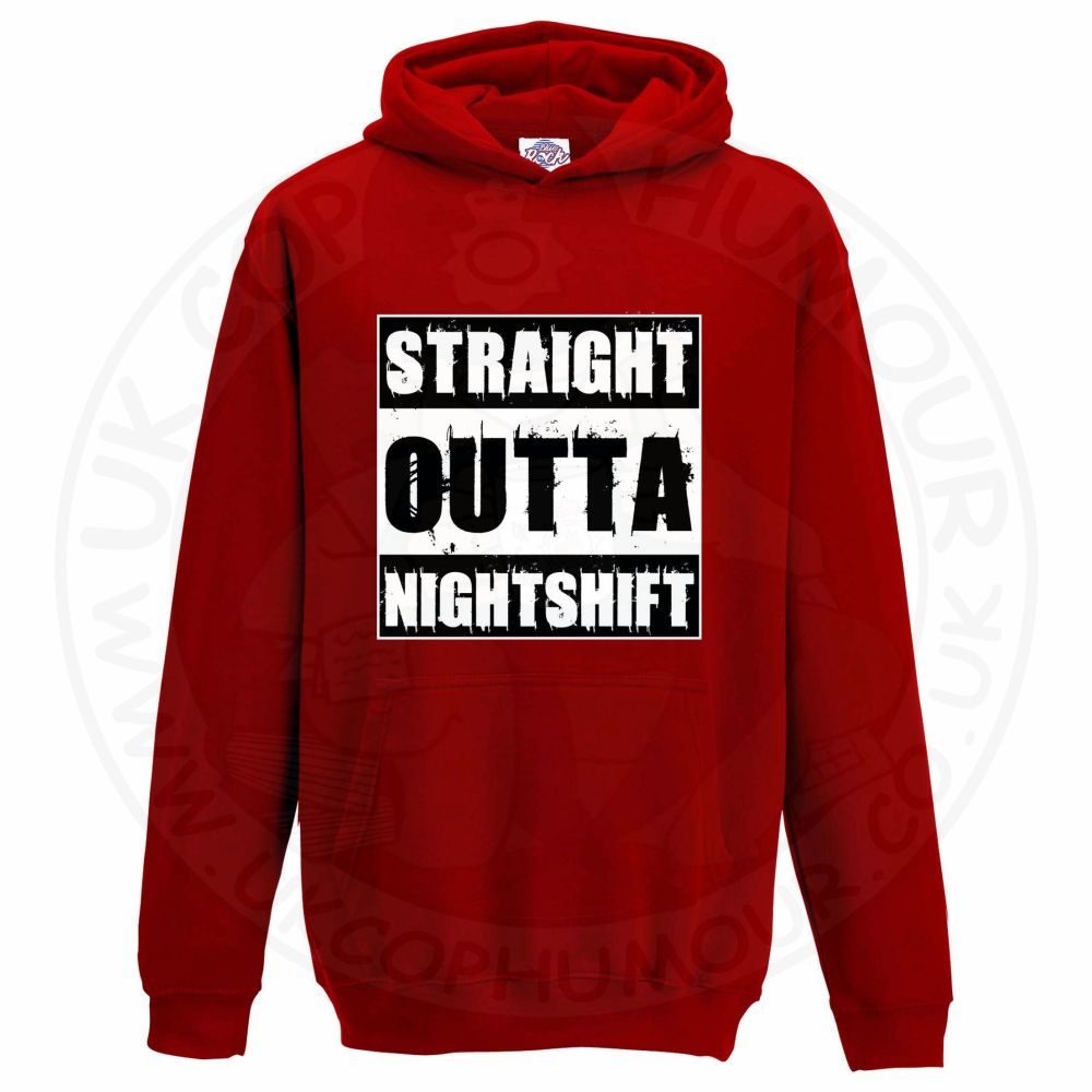 Kids Straight Outta Nightshift Hoodie - Image 2