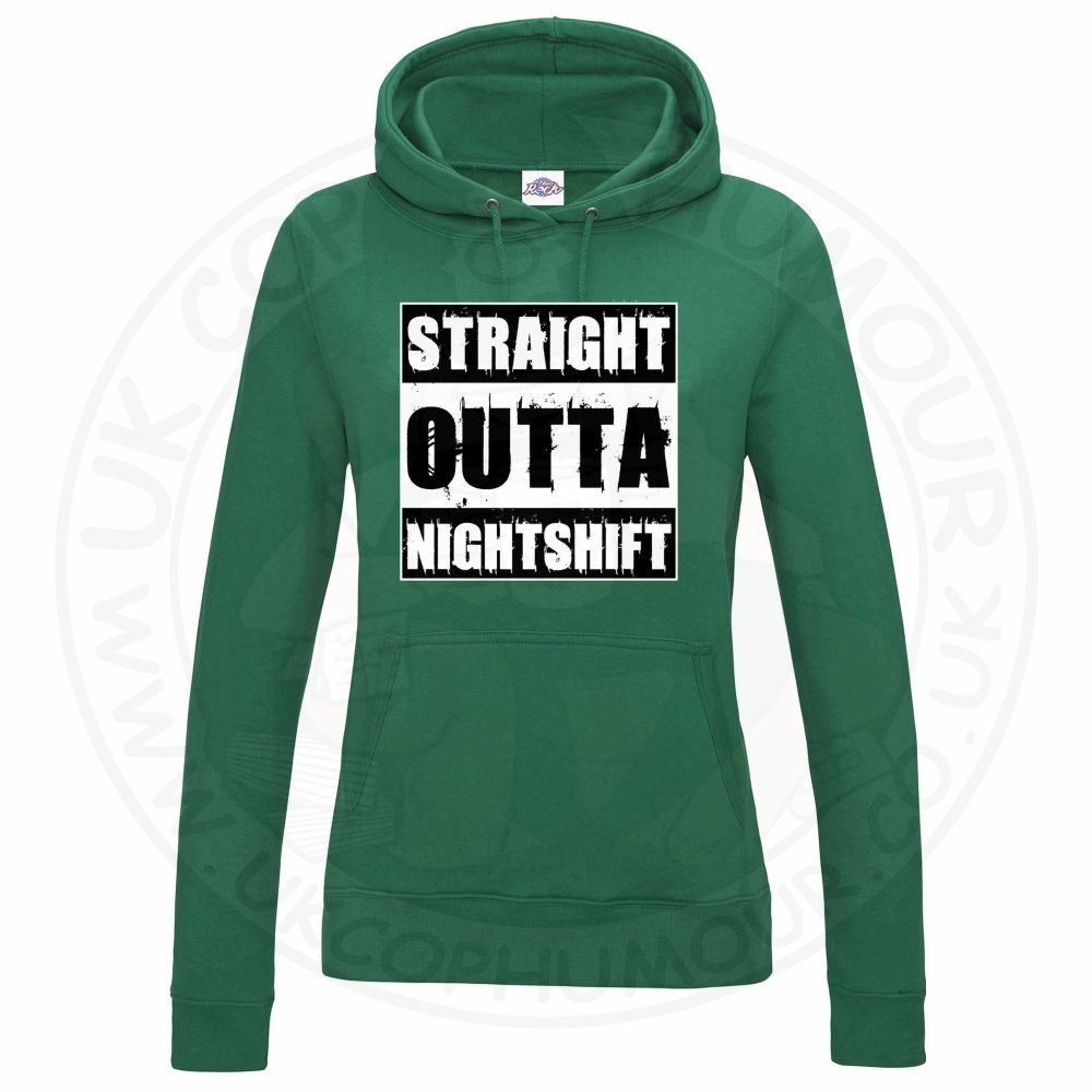 Womens Straight Outta Nightshift Hoodie - Image 12
