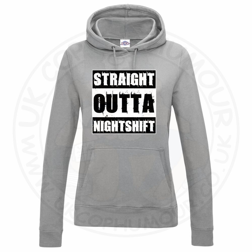 Womens Straight Outta Nightshift Hoodie - Image 10