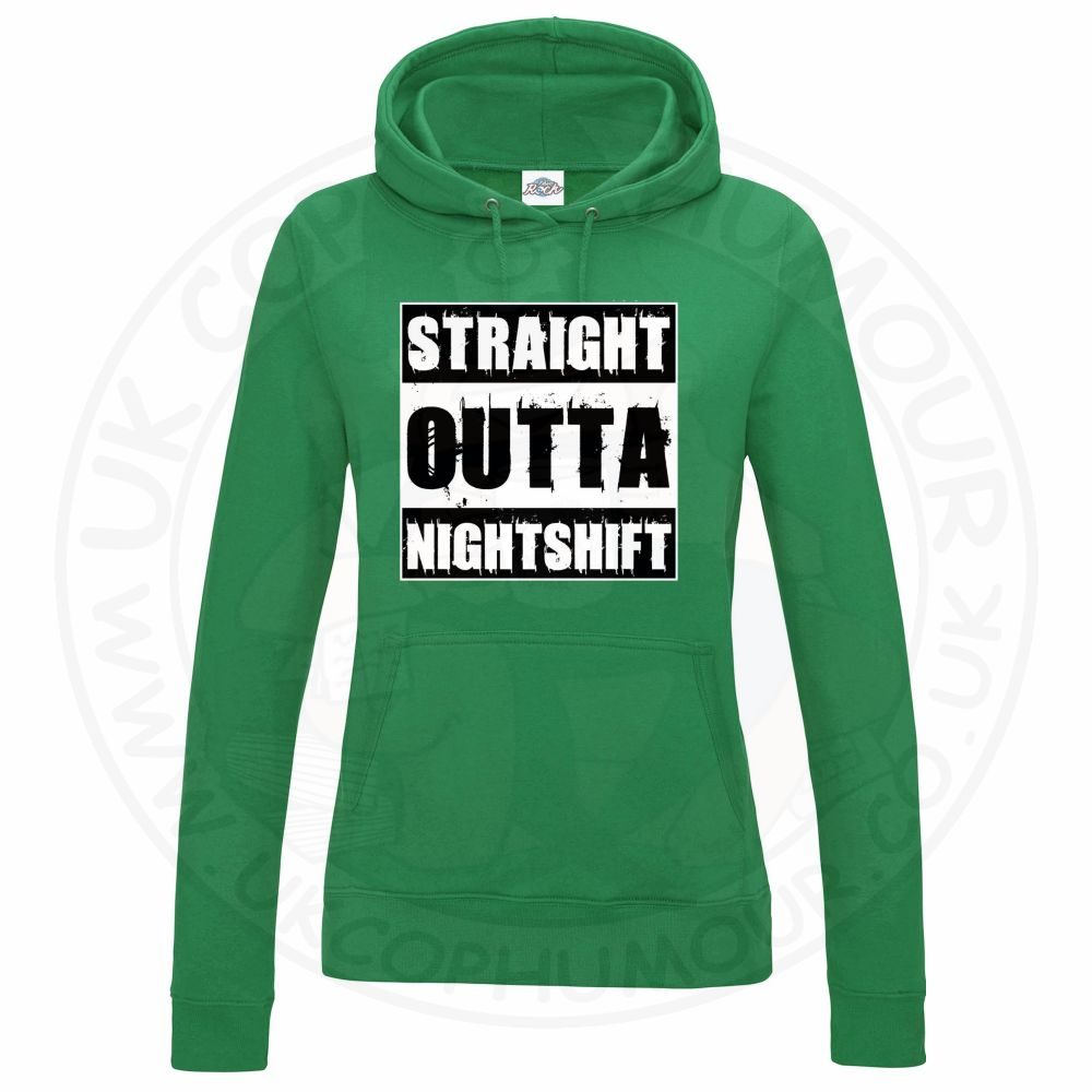 Womens Straight Outta Nightshift Hoodie - Image 8