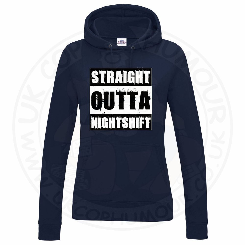 Womens Straight Outta Nightshift Hoodie - Image 6