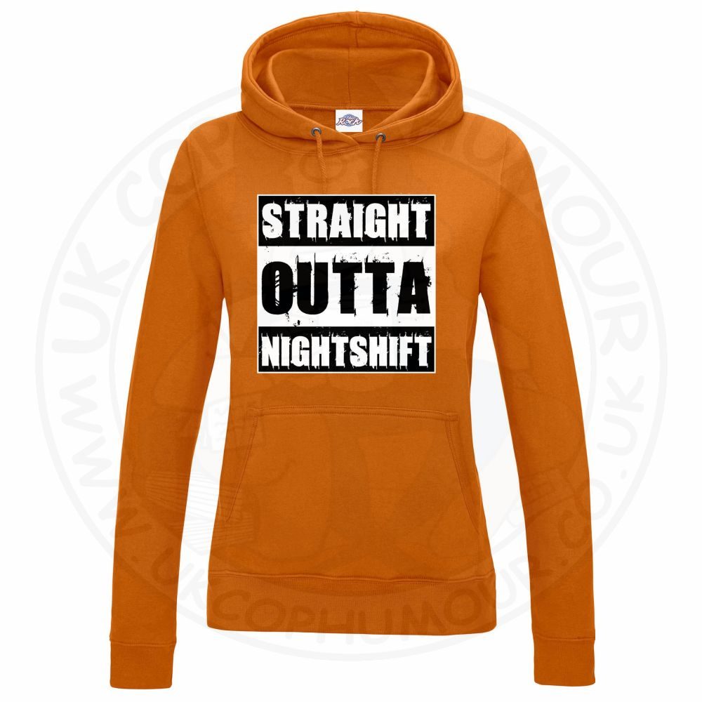 Womens Straight Outta Nightshift Hoodie - Image 5