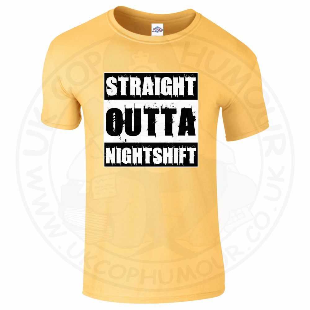 Mens Straight Outta Nightshift T-Shirt - Image 13