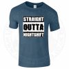 Mens Straight Outta Nightshift T-Shirt - Image 8