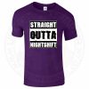 Mens Straight Outta Nightshift T-Shirt - Image 3