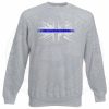 Distressed Thin Blue Line Flag Sweatshirt - Image 9