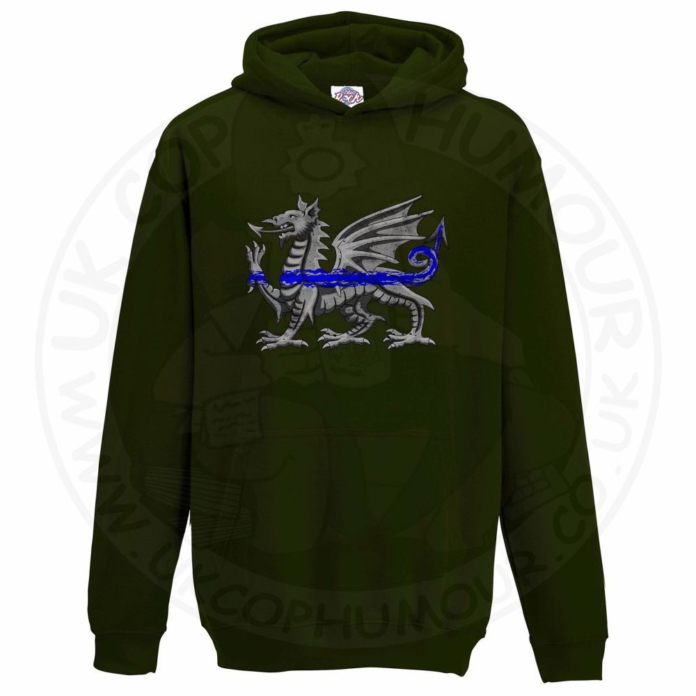 Kids Dragon Thin Blue Line Hoodie - Image 13