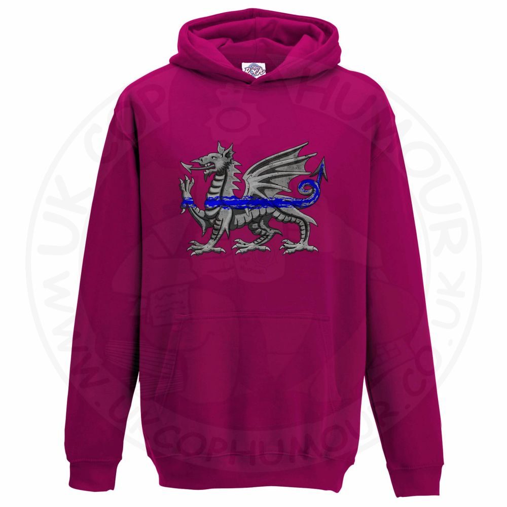Kids Dragon Thin Blue Line Hoodie - Image 9