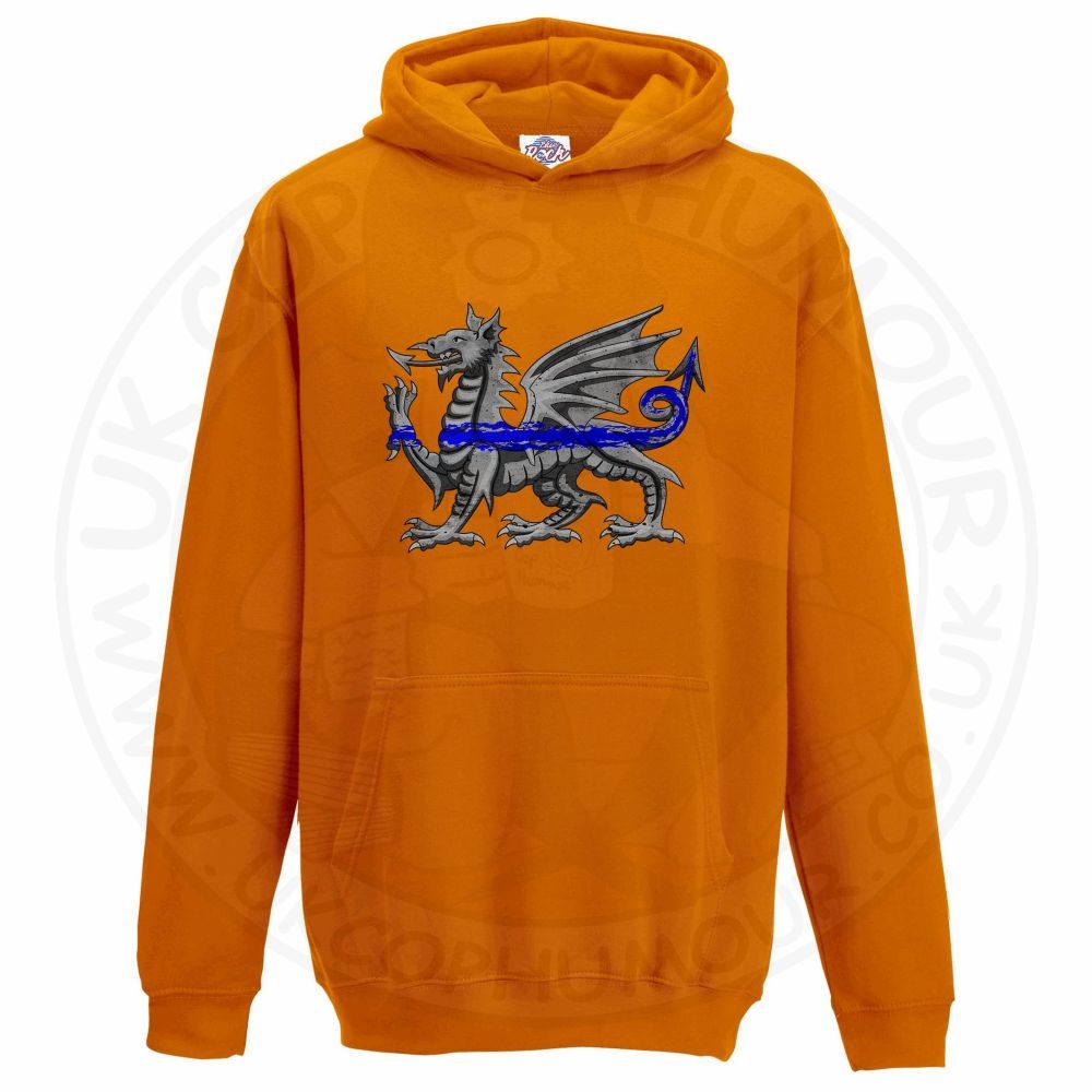Kids Dragon Thin Blue Line Hoodie - Image 5