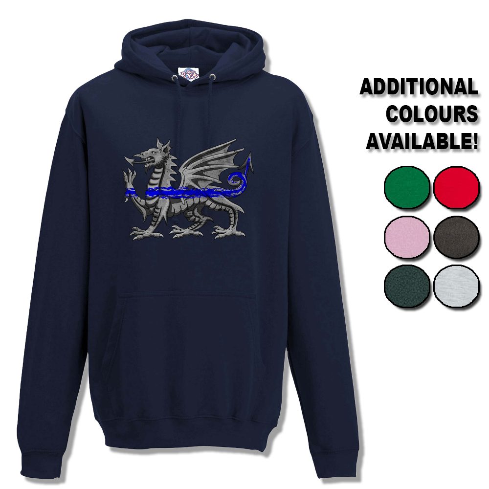 Unisex Dragon Thin Blue Line Hoodie