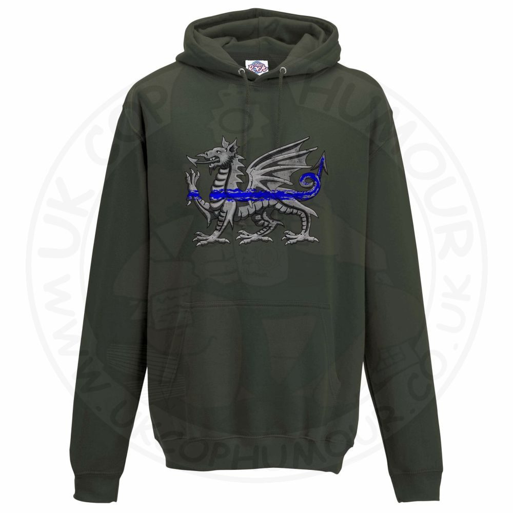Unisex Dragon Thin Blue Line Hoodie - Image 6