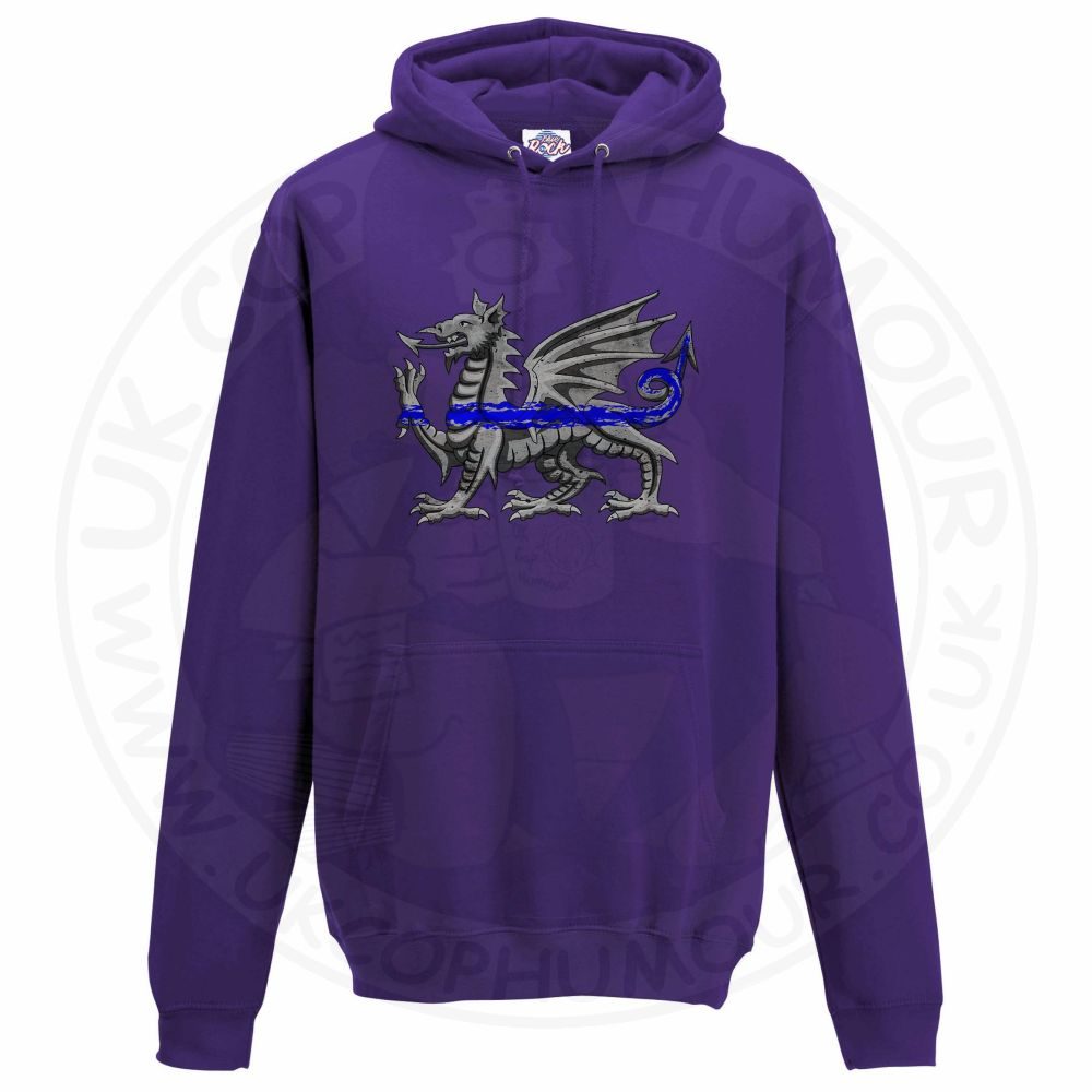 Unisex Dragon Thin Blue Line Hoodie - Image 4