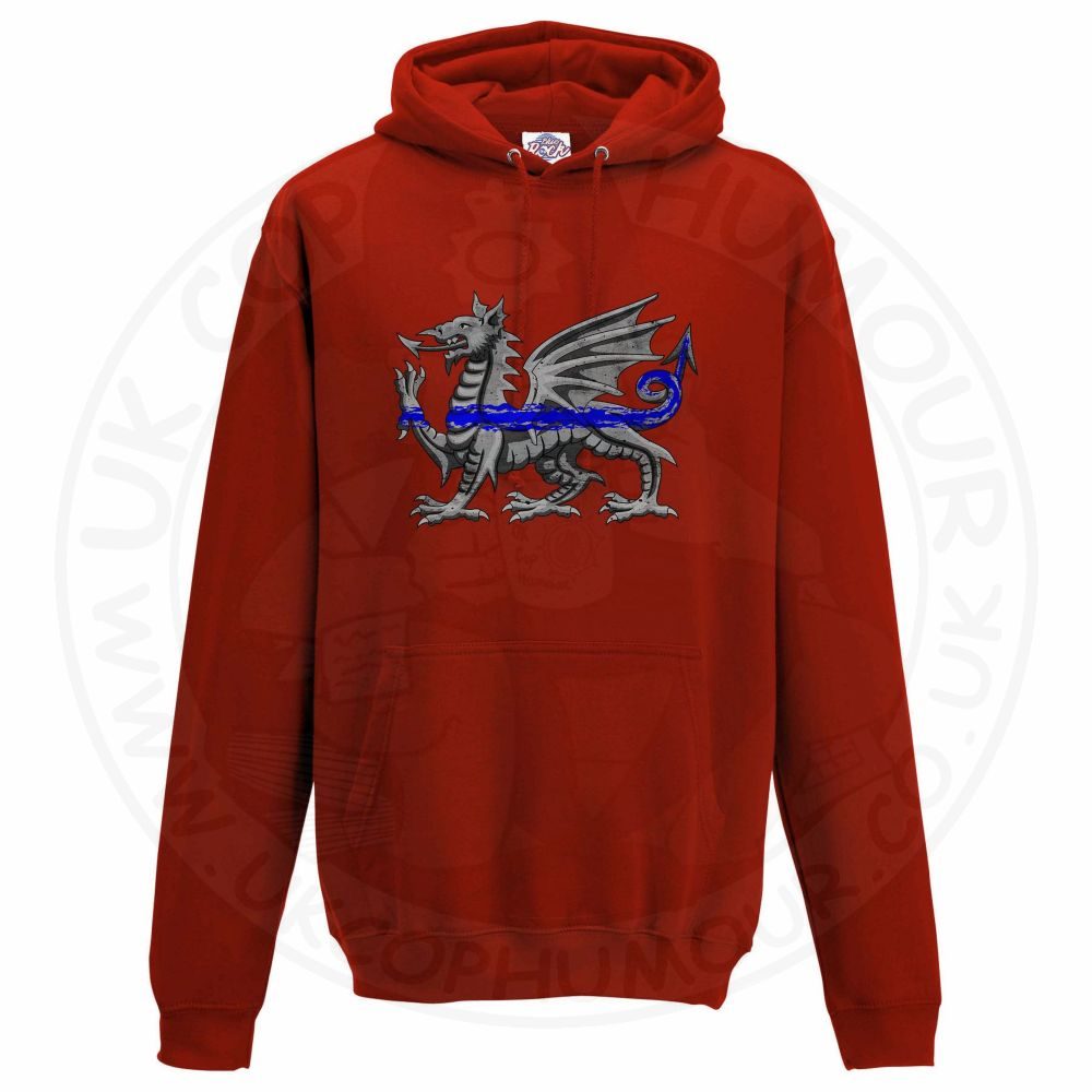 Unisex Dragon Thin Blue Line Hoodie - Image 2