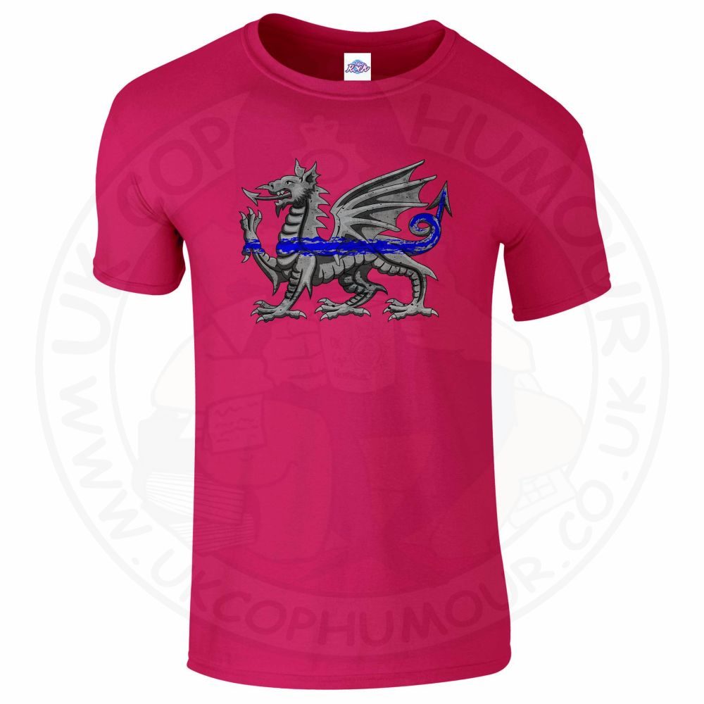 Mens Dragon Thin Blue Line T-Shirt - Image 14
