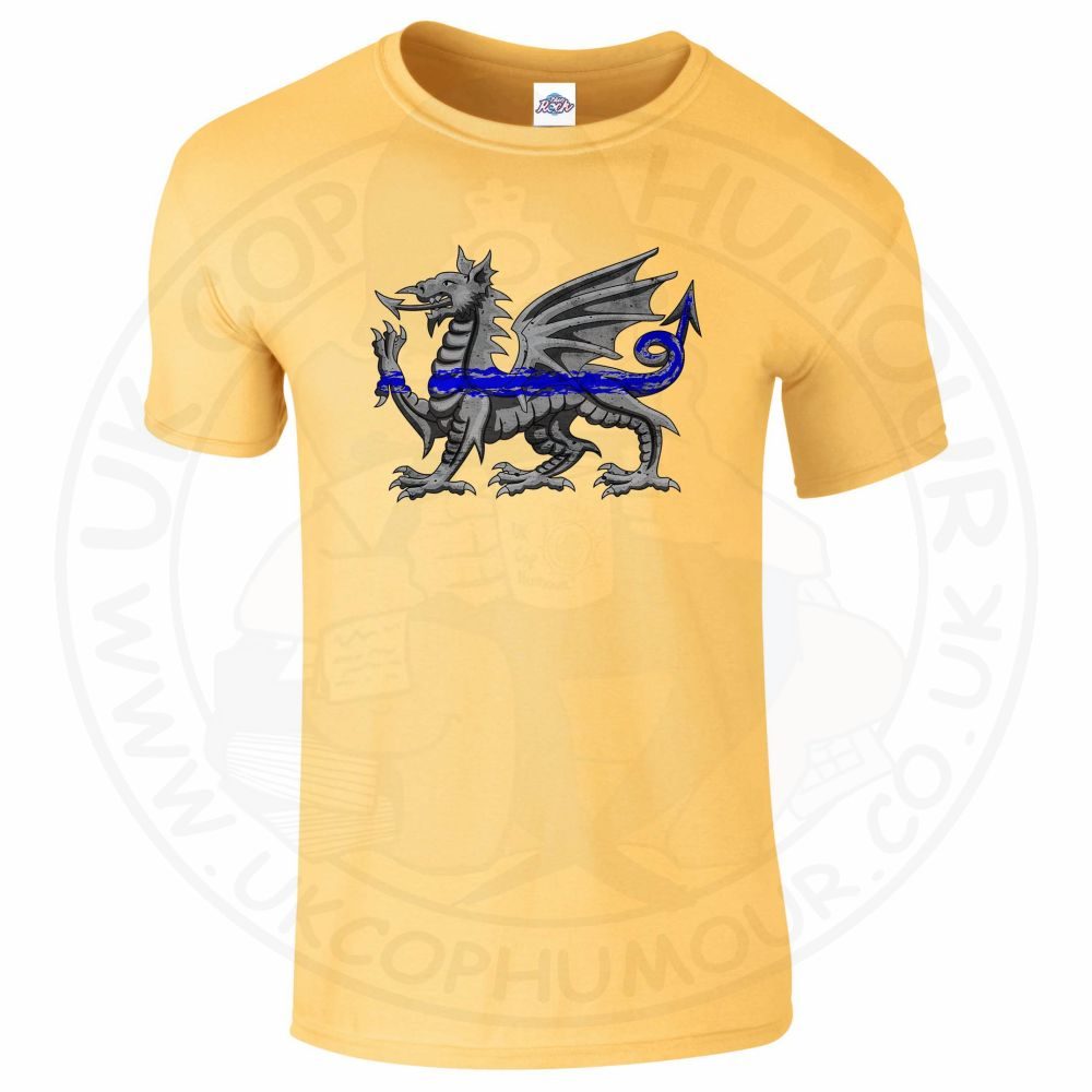 Mens Dragon Thin Blue Line T-Shirt - Image 13