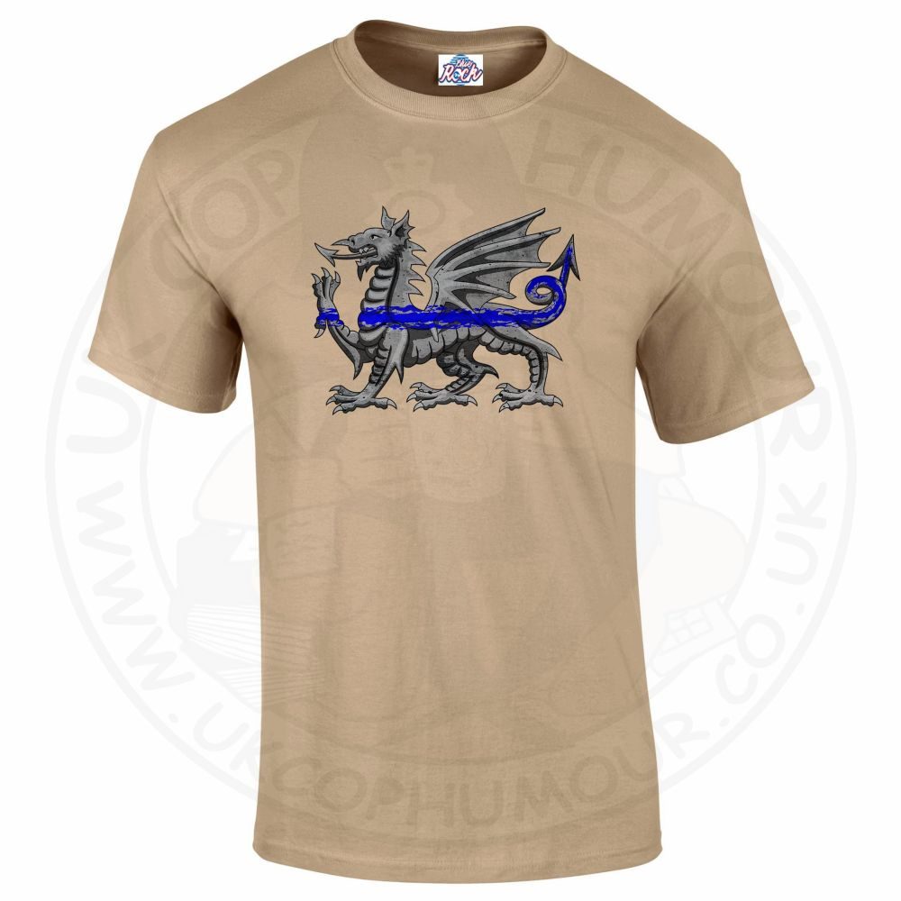 Mens Dragon Thin Blue Line T-Shirt - Image 11