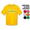 Kids Distressed Green Line T-Shirt