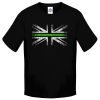 Kids Distressed Green Line T-Shirt - Image 12
