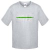 Kids Distressed Green Line T-Shirt - Image 11