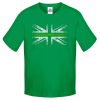 Kids Distressed Green Line T-Shirt - Image 10