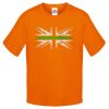 Kids Distressed Green Line T-Shirt - Image 8