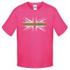 Kids Distressed Green Line T-Shirt - Image 7