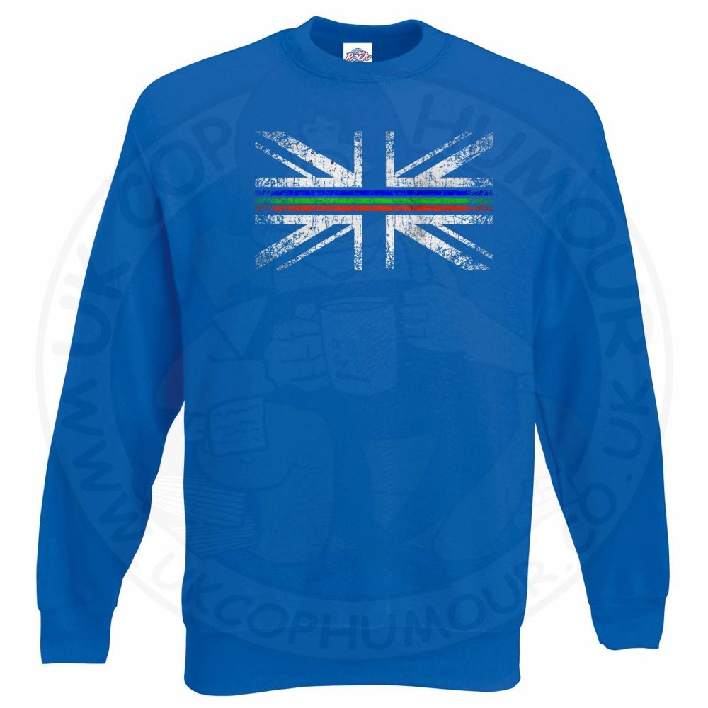 Distressed Tri Line Flag Sweatshirt - Image 6