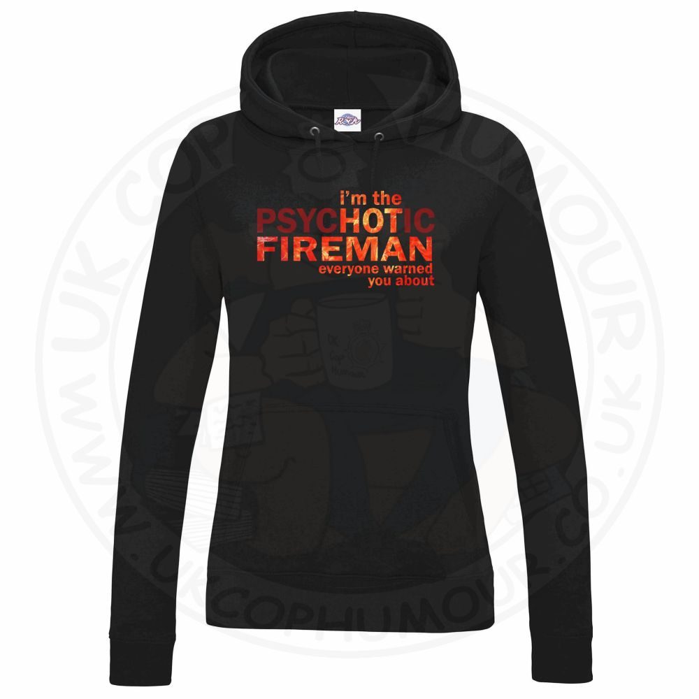 Womens Hot Fireman Hoodie - Image 11
