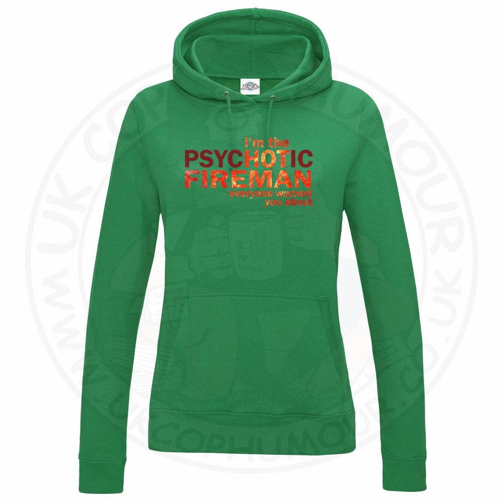 Womens Hot Fireman Hoodie - Image 8