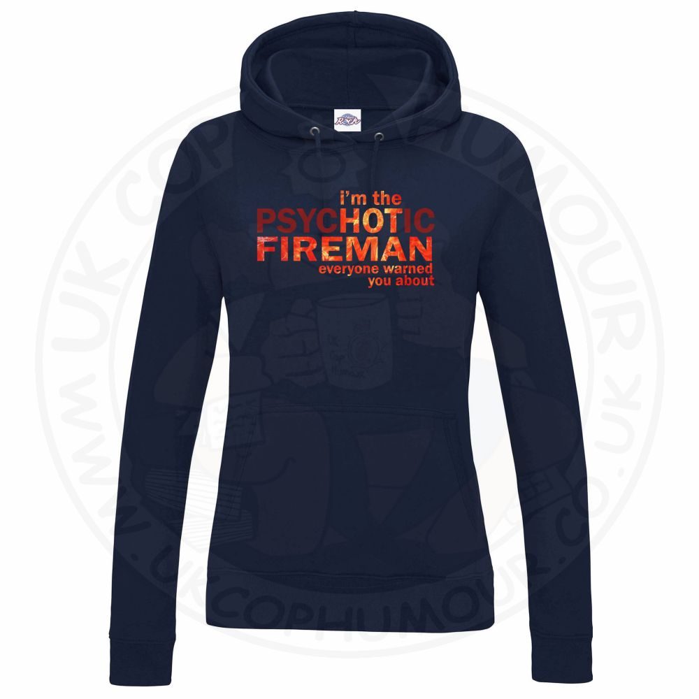Womens Hot Fireman Hoodie - Image 6