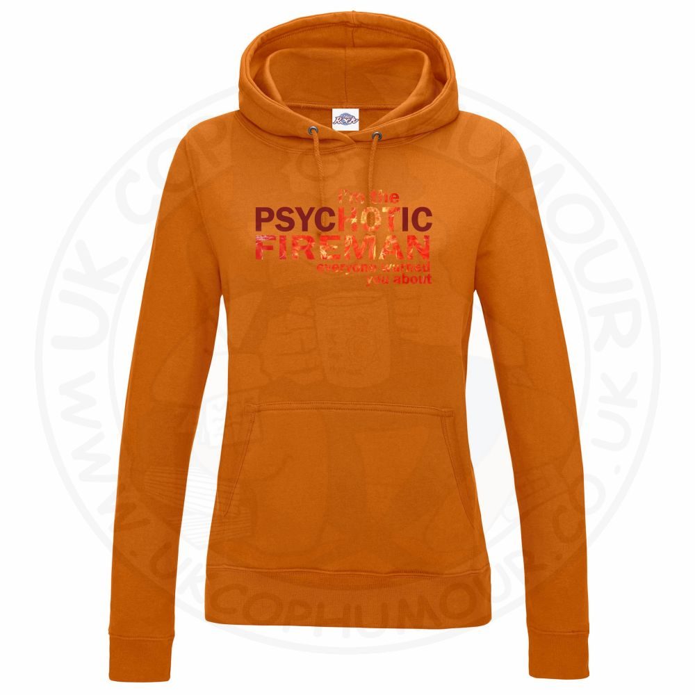 Womens Hot Fireman Hoodie - Image 5