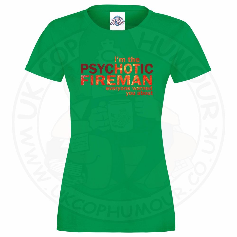 Womens Hot Fireman T-Shirt - Image 8