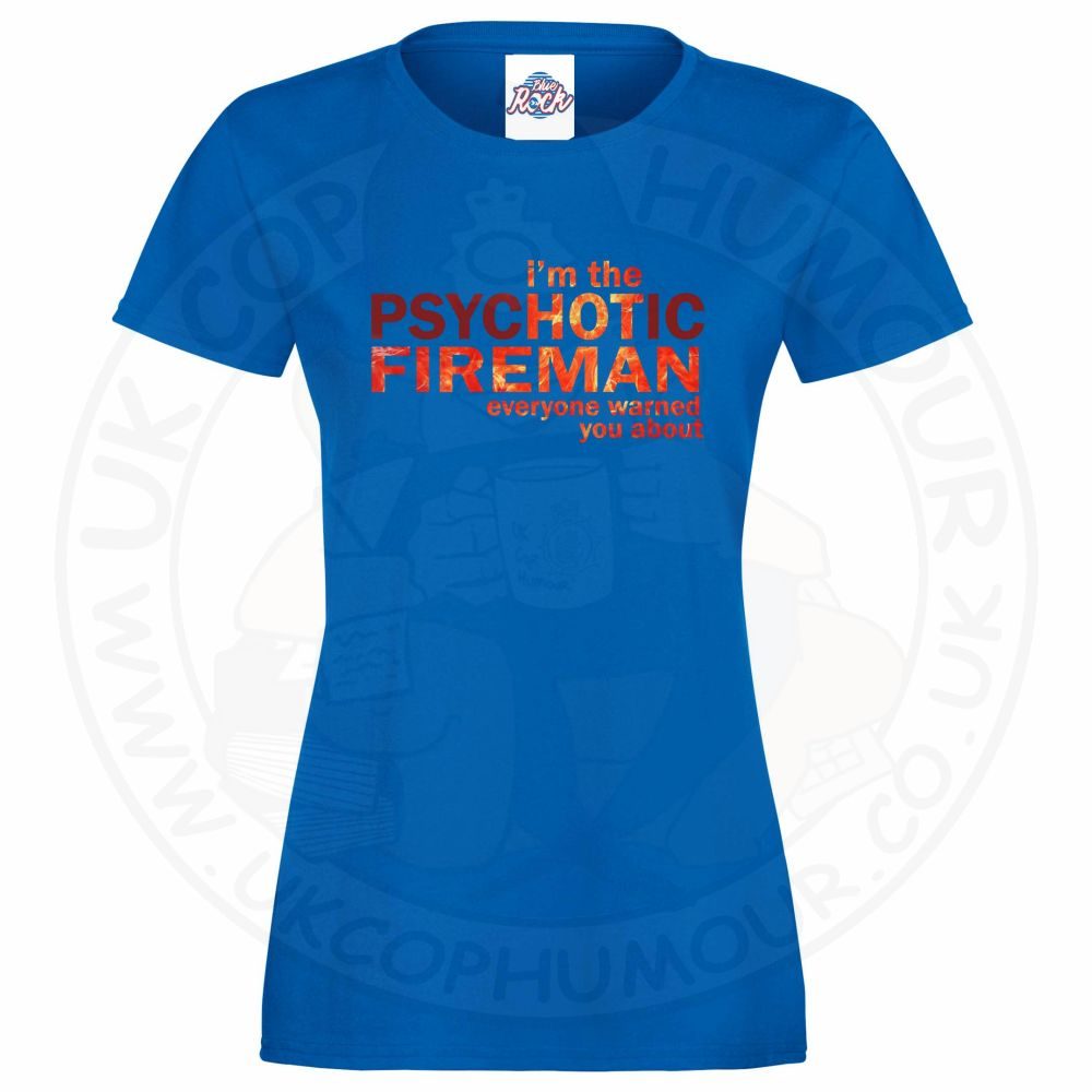 Womens Hot Fireman T-Shirt - Image 5