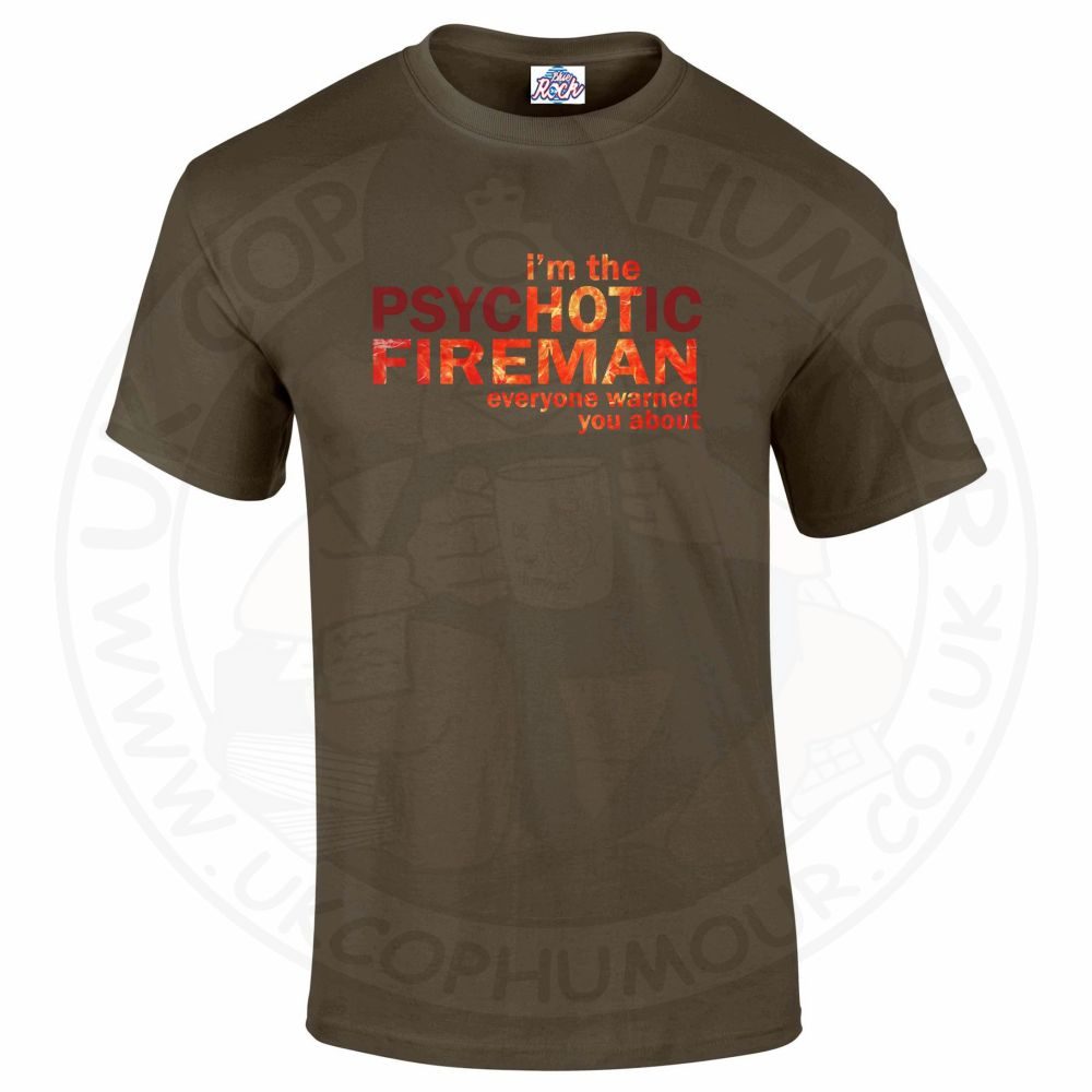 Mens Hot Fireman T-Shirt - Image 7