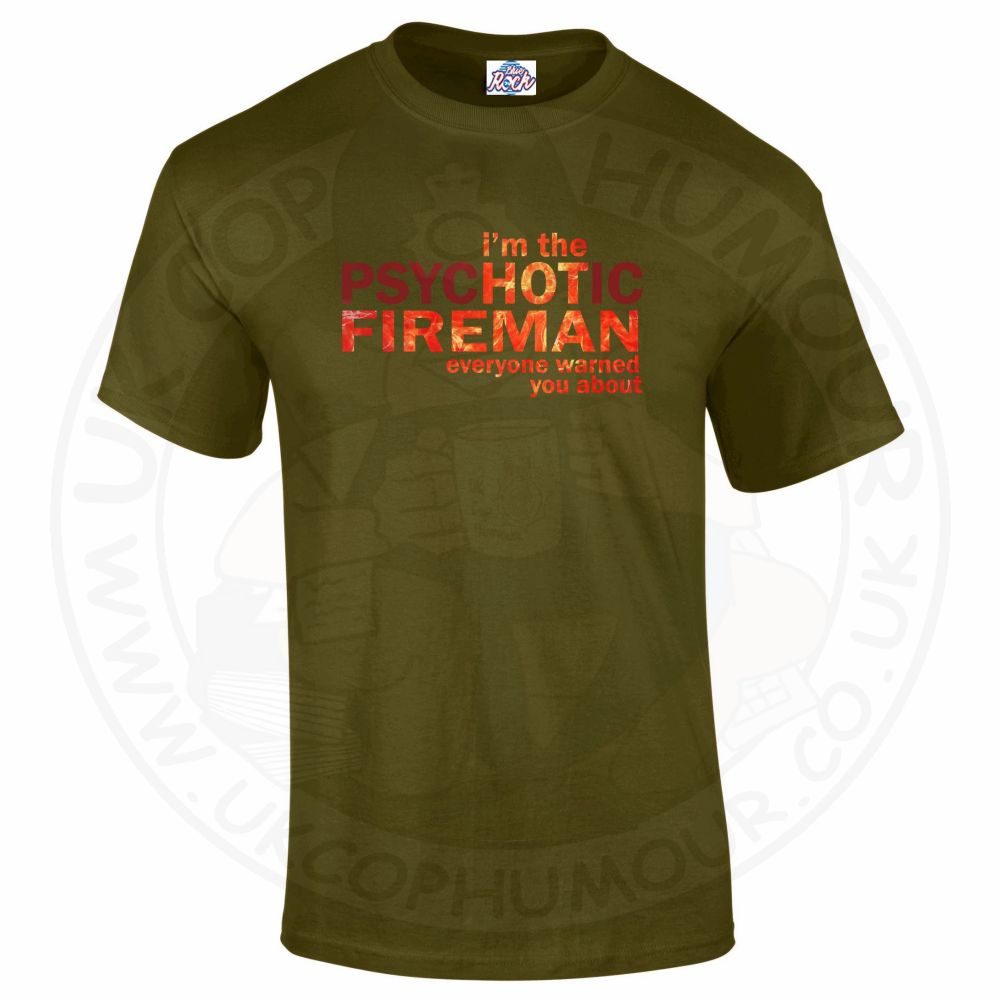 Mens Hot Fireman T-Shirt - Image 5