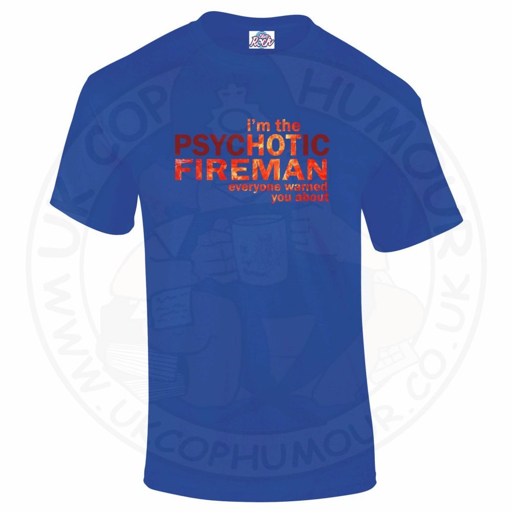 Mens Hot Fireman T-Shirt - Image 3
