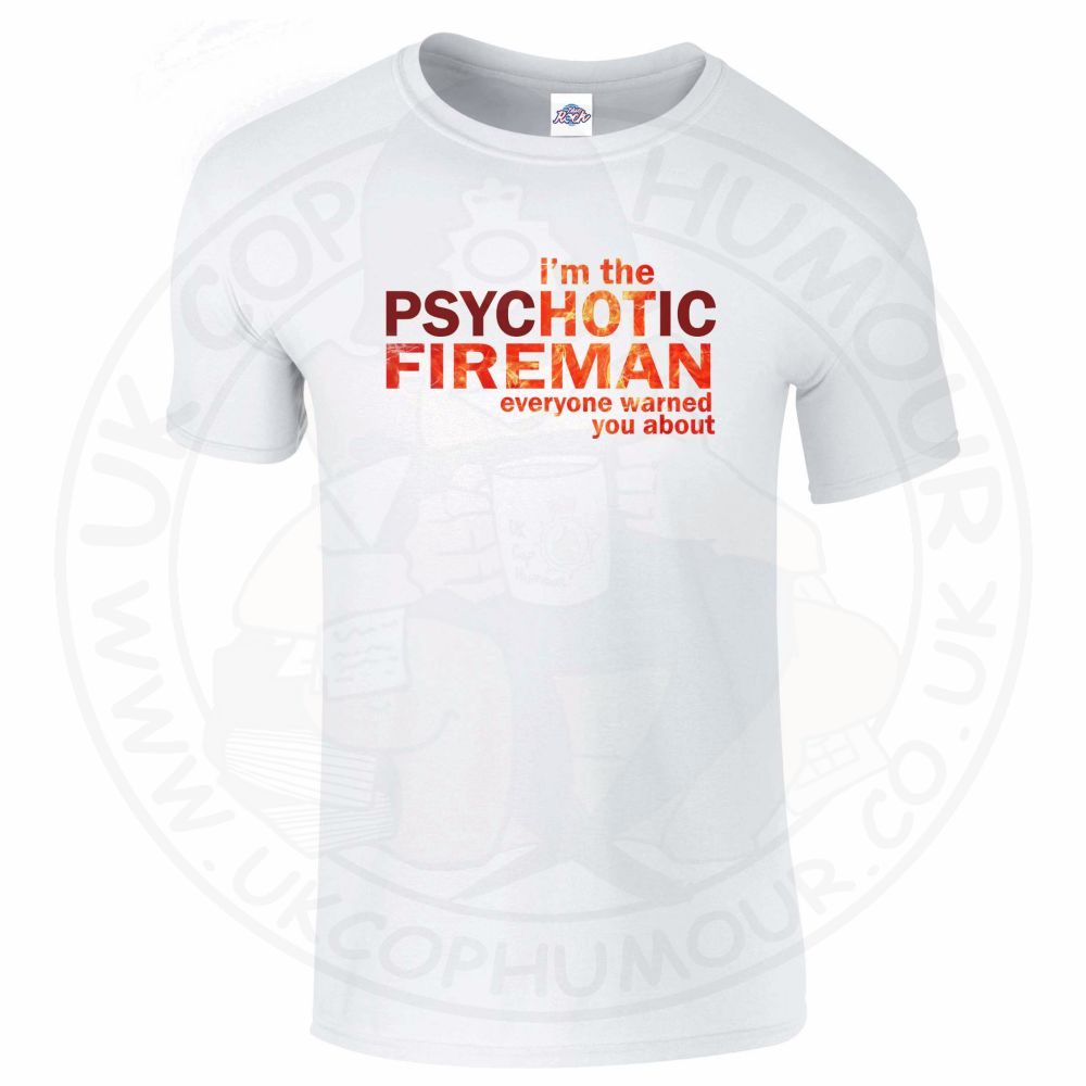 Mens Hot Fireman T-Shirt - Image 2
