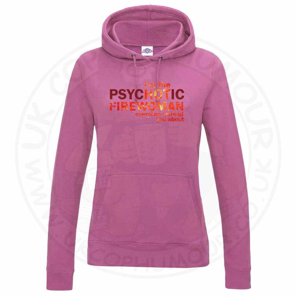 Womens Hot Firewoman Hoodie - Image 10