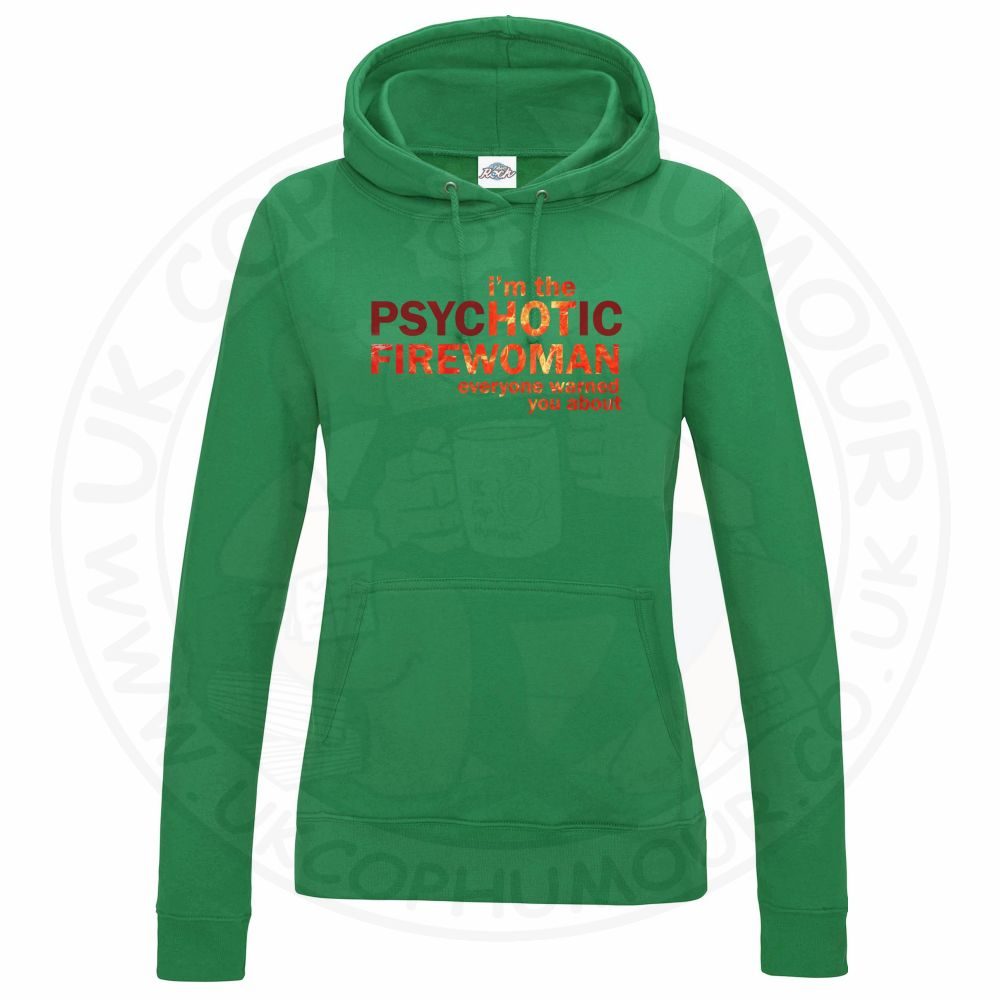 Womens Hot Firewoman Hoodie - Image 8