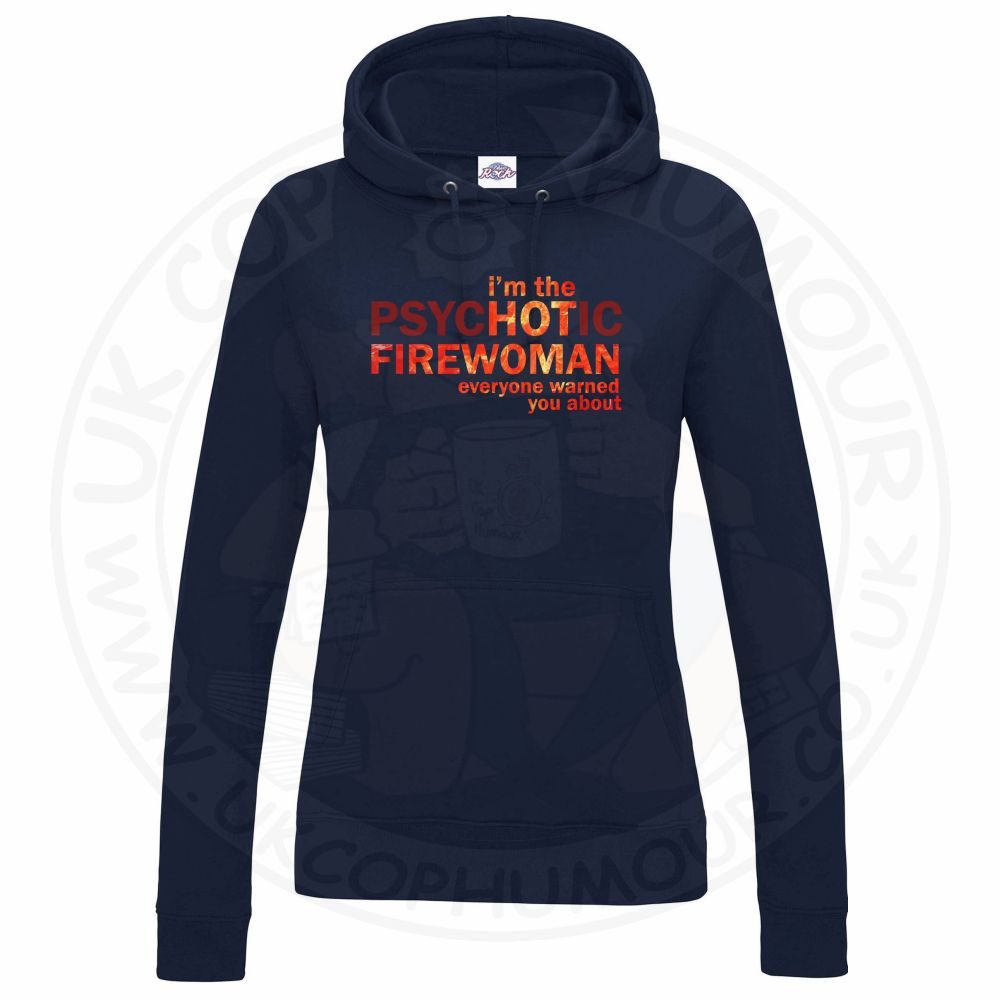 Womens Hot Firewoman Hoodie - Image 6