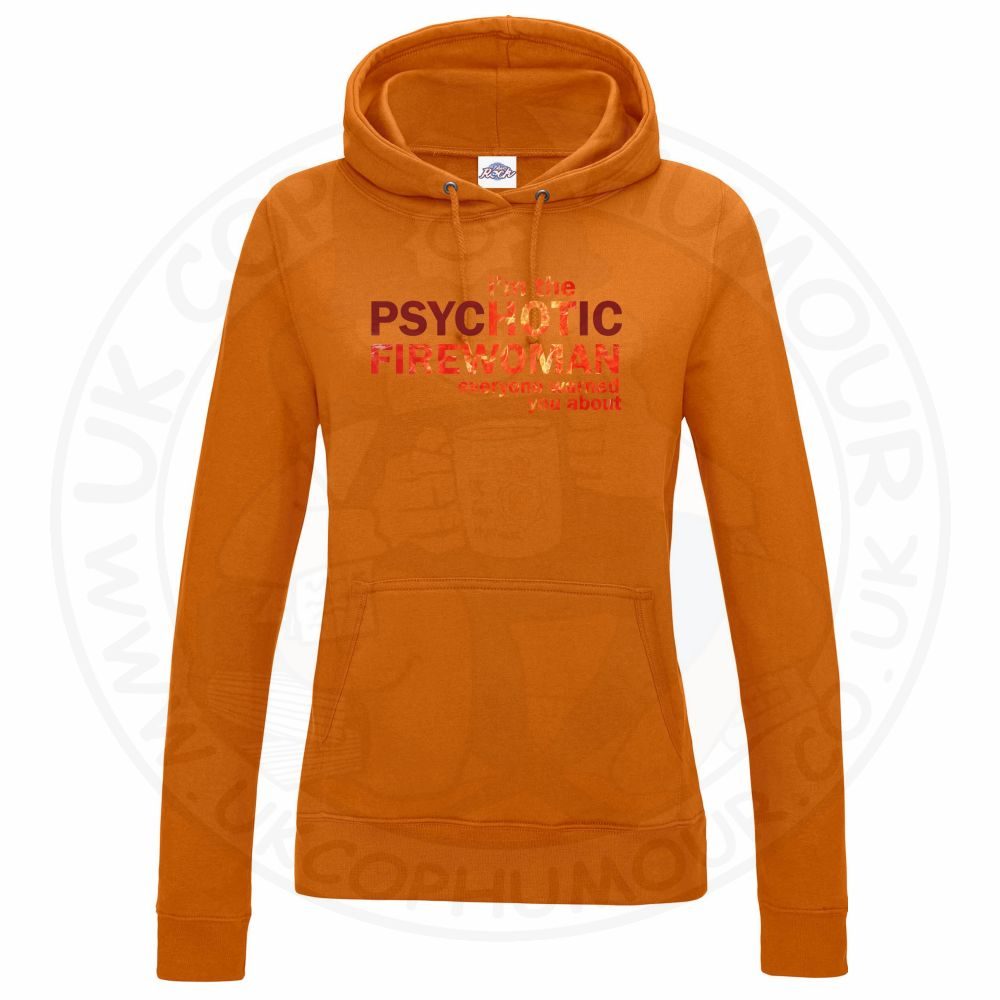 Womens Hot Firewoman Hoodie - Image 5