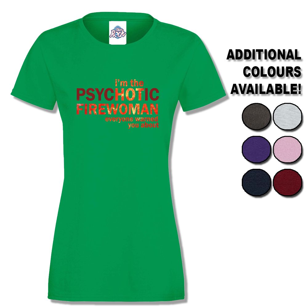 Womens Hot Firewoman T-Shirt