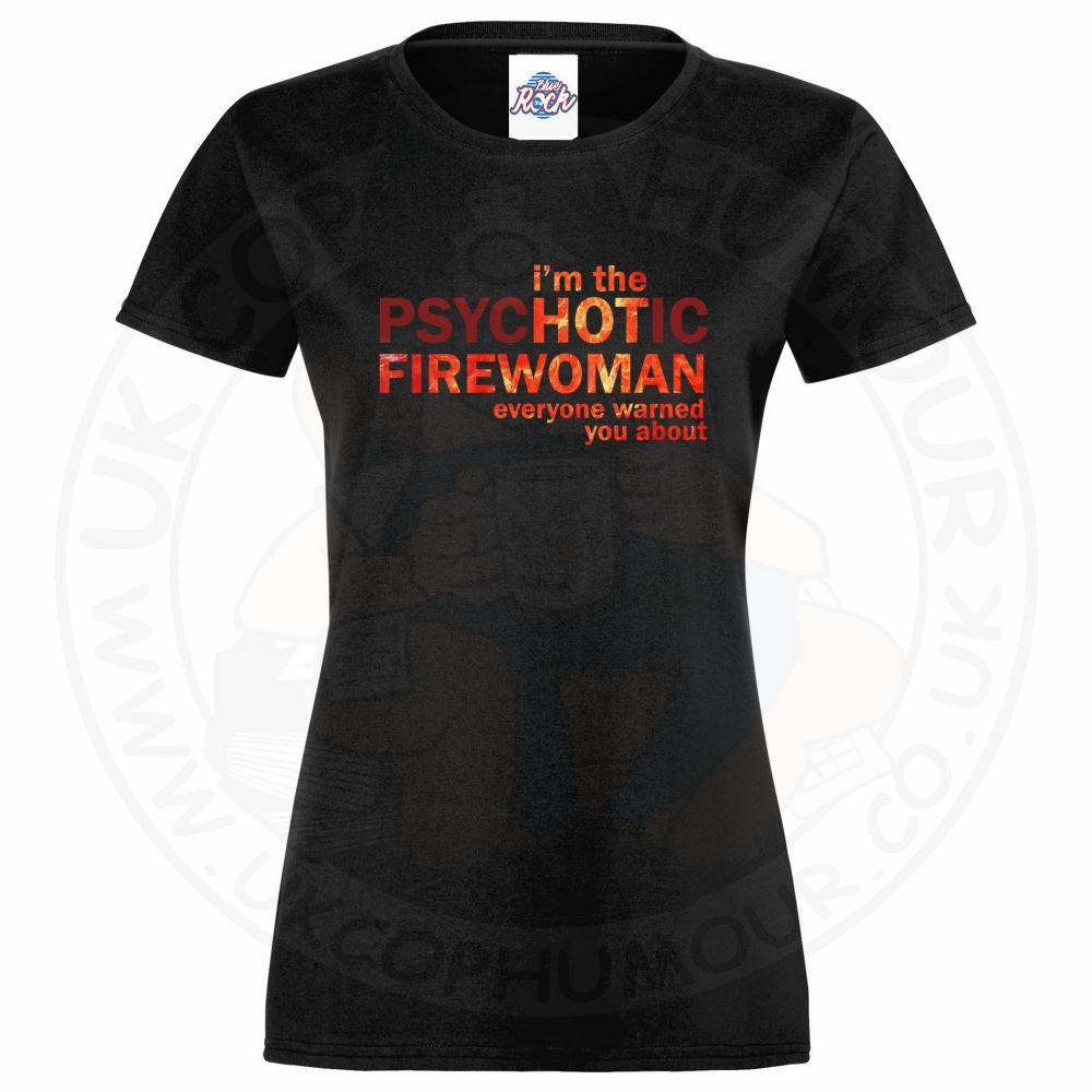 Womens Hot Firewoman T-Shirt - Image 10
