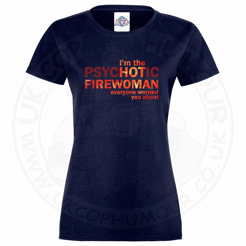Womens Hot Firewoman T-Shirt - Image 8