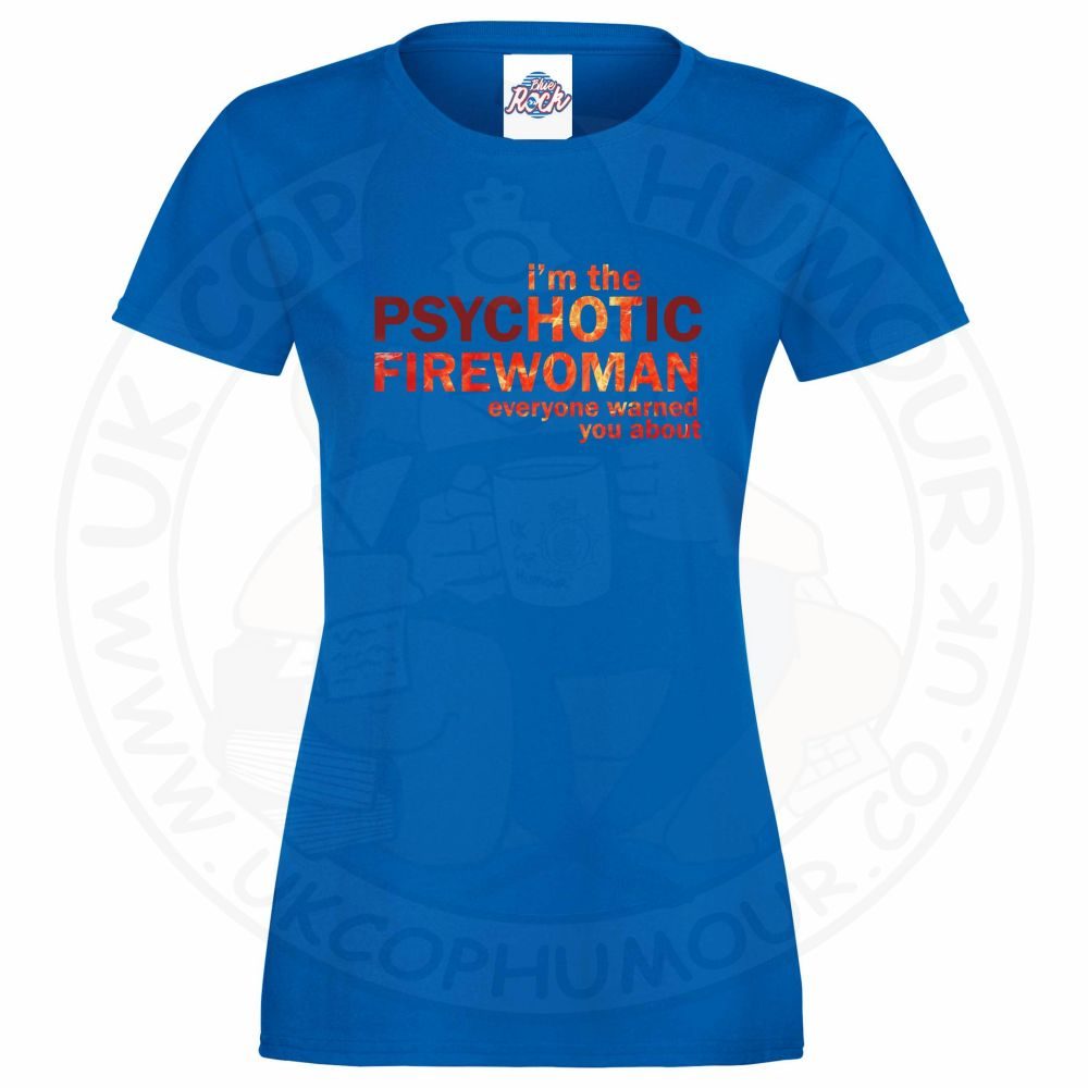 Womens Hot Firewoman T-Shirt - Image 5