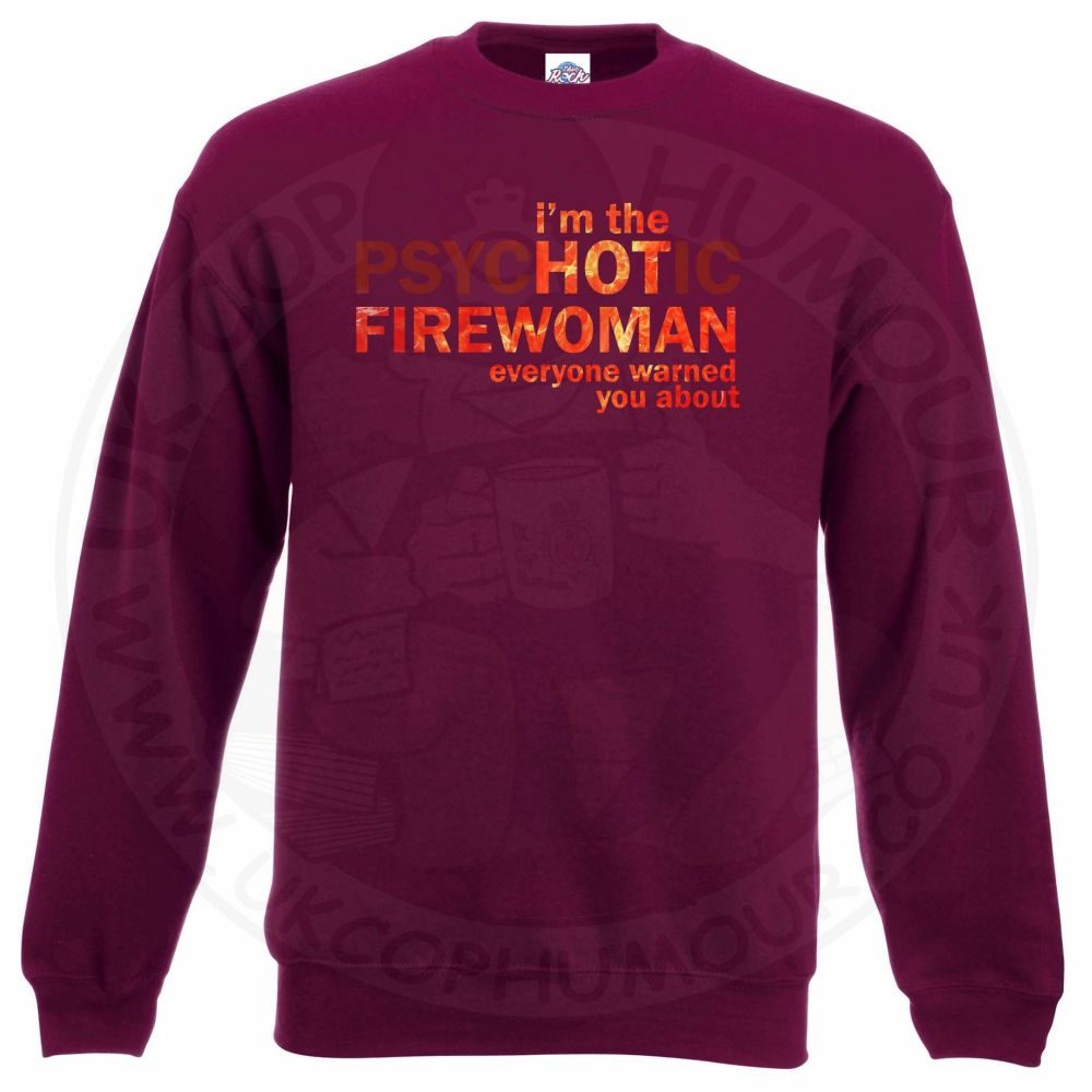 Hot Firewoman Sweatshirt - Image 8